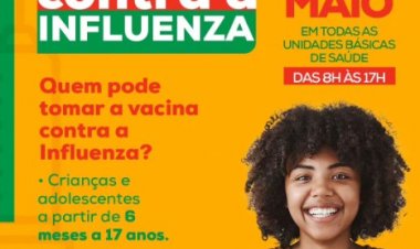 Dia D de Vacinação contra a Gripe (Influenza) será no próximo sábado (20) em Floriano