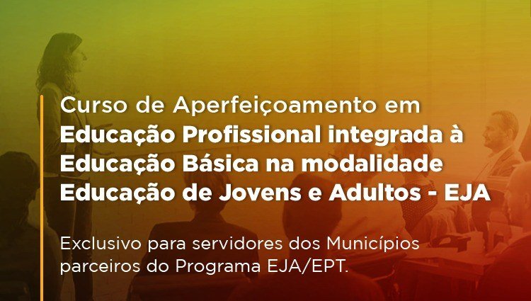 Inscrições abertas: Educação de Floriano apoia capacitação do Programa EJA/EPT para servidores