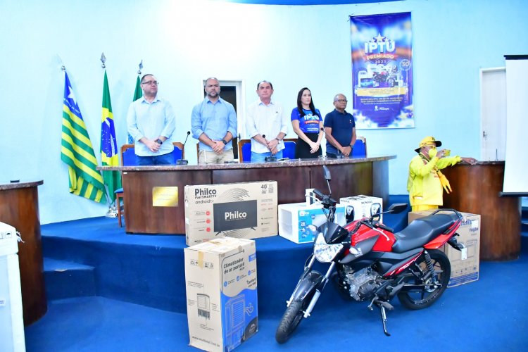 Prefeitura de Floriano realiza sorteio da campanha ‘IPTU Premiado’