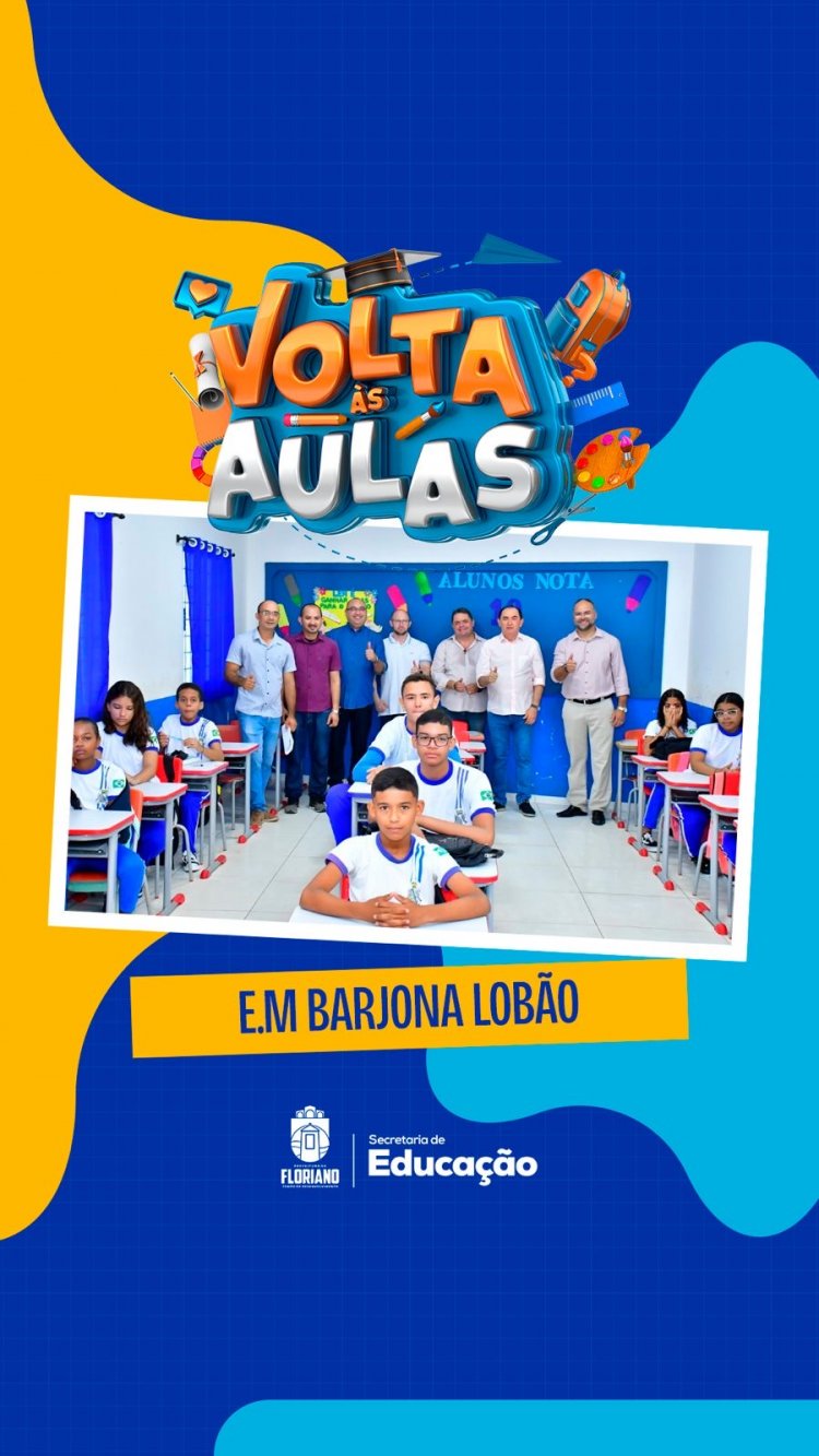 Aula inaugural marca o início do ano letivo na rede municipal de ensino de Floriano