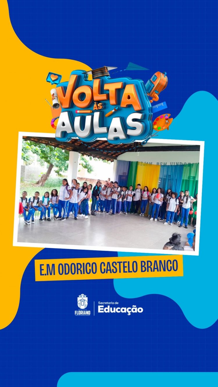 Aula inaugural marca o início do ano letivo na rede municipal de ensino de Floriano