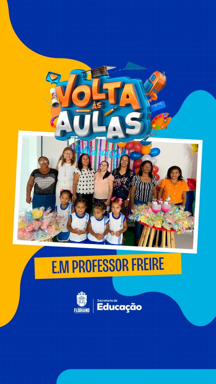 Aula inaugural marca o início do ano letivo na rede municipal de ensino de Floriano
