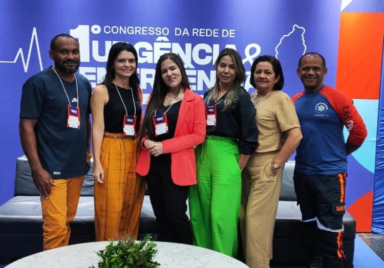 Profissionais do SAMU de Floriano participam do I Congresso da Rede de Urgência e Emergência do Piauí