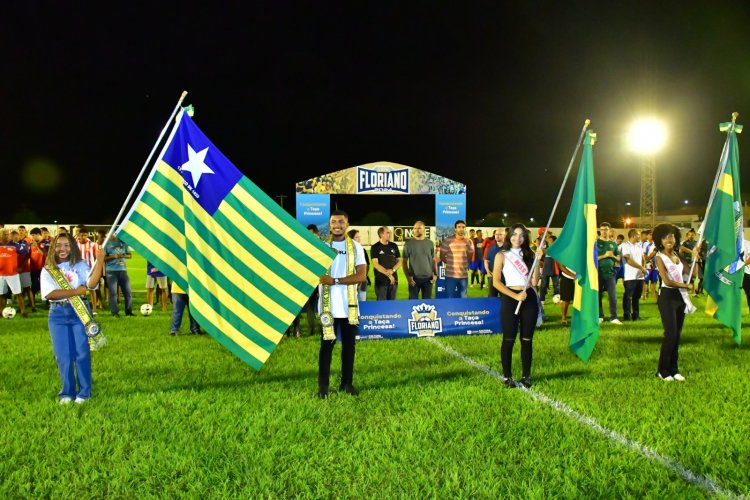 Abertura da Copa Floriano 2024 é realizada com estádio lotado e goleada