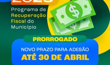 REFIS: Prefeitura de Floriano divulga novo prazo de adesão ao programa