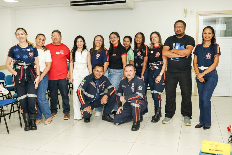 SAMU de Floriano realiza capacitação para aprimorar atendimento de urgência e emergência