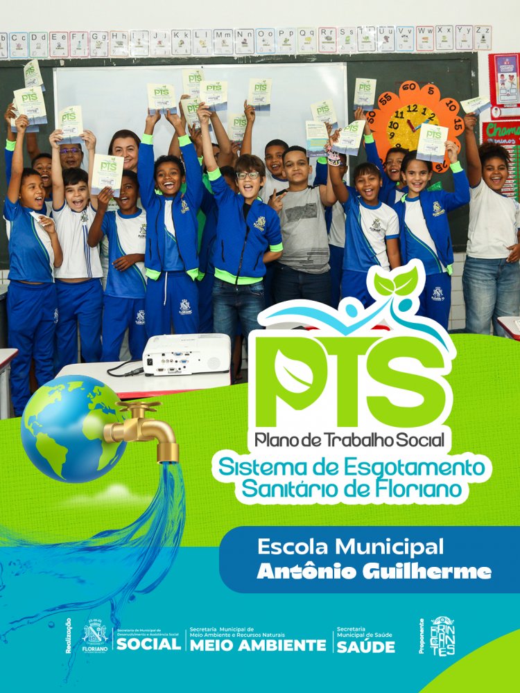 Prefeitura de Floriano avança com Plano de Trabalho Social e leva conscientização sobre esgotamento sanitário às escolas e bairros