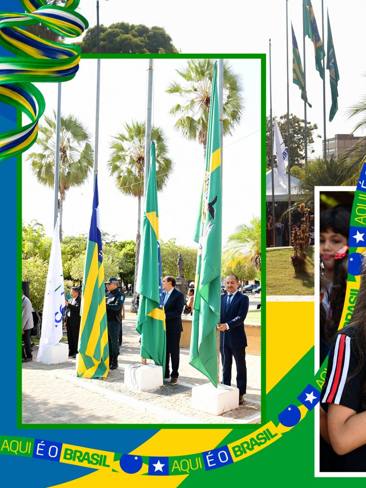 Abertura da Semana da Pátria reúne autoridades, escolas e entidades em ato cívico em Floriano