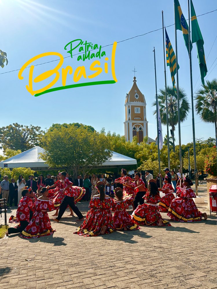 Abertura da Semana da Pátria reúne autoridades, escolas e entidades em ato cívico em Floriano