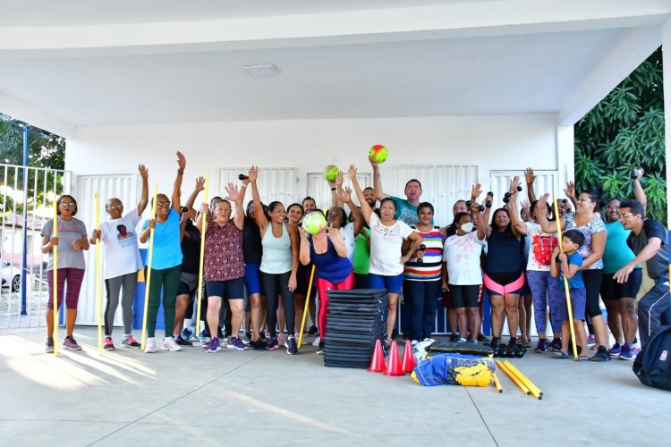 Academia de Saúde do bairro Bom Lugar ganha kits de incentivo à atividade física