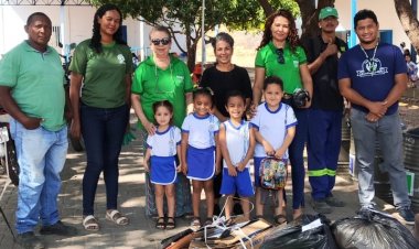 Mais de 300 quilos de materiais recicláveis são recolhidos em ecopontos de Floriano