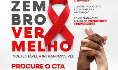 Dezembro Vermelho: Saúde de Floriano promove campanha de conscientização e prevenção ao HIV/AIDS