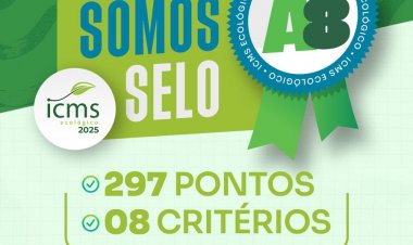 Floriano conquista selo A no resultado preliminar do ICMS Ecológico 2025