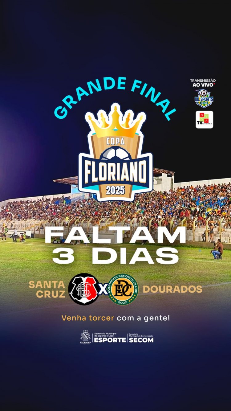 Grande Final da Copa Floriano acontece nesta sexta-feira (05) no Tiberão