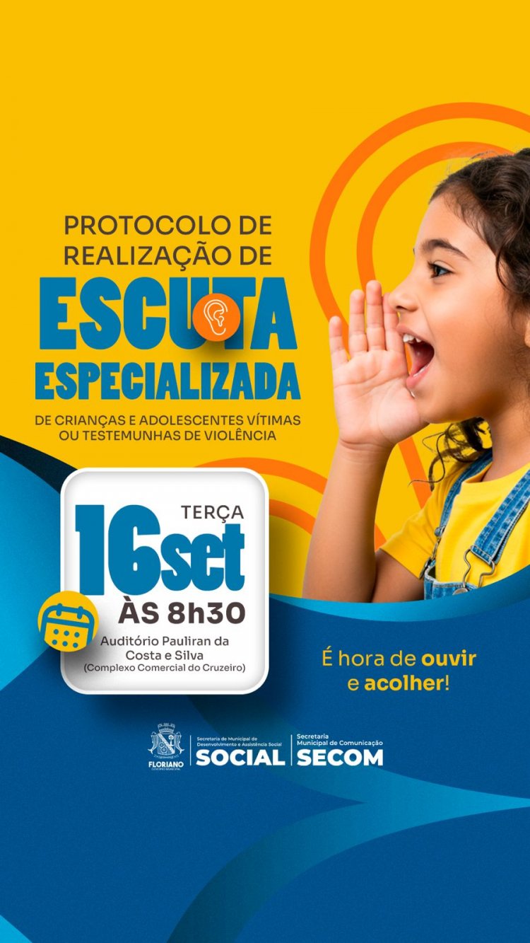 SEMDAS promove evento sobre Protocolo de Escuta Especializada de crianças e adolescentes