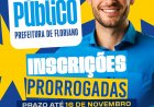Prefeitura de Floriano prorroga período de inscrições e divulga alterações no edital do concurso público