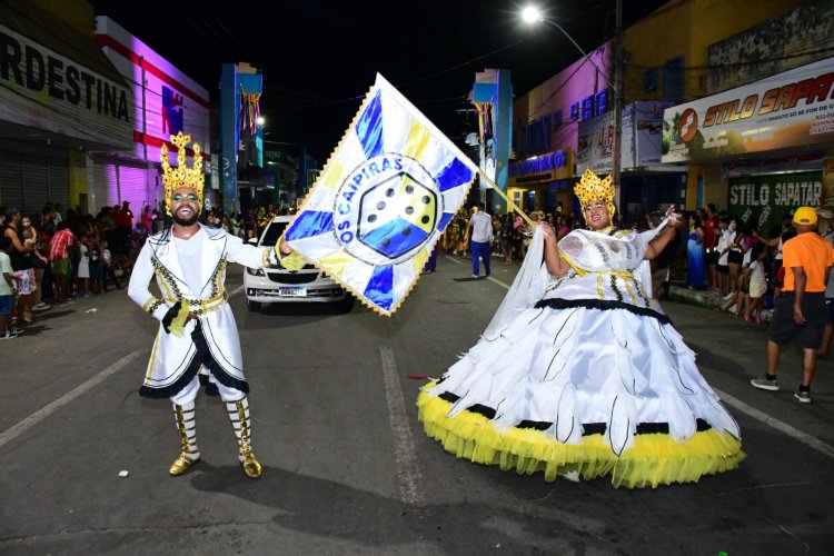 Desfile das Escolas de Samba encanta público na Avenida Getúlio Vargas