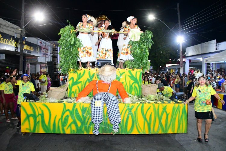 Desfile das Escolas de Samba encanta público na Avenida Getúlio Vargas