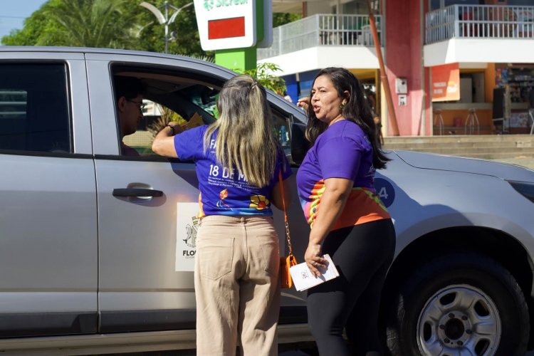 Assistência Social de Floriano realiza ato ‘Faça Bonito’ em alusão ao Maio Laranja