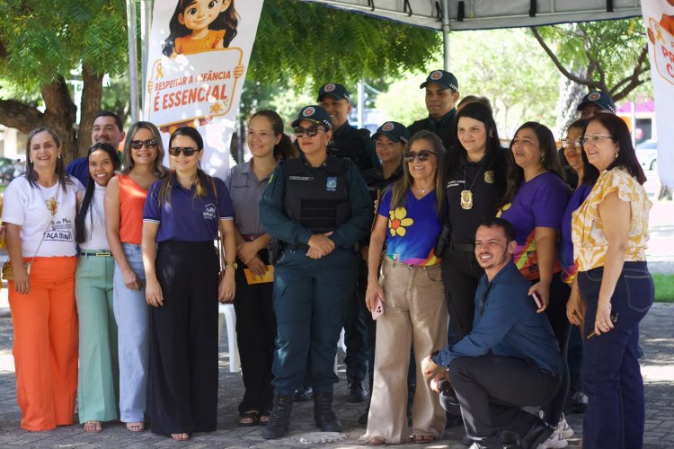 Assistência Social de Floriano realiza ato ‘Faça Bonito’ em alusão ao Maio Laranja