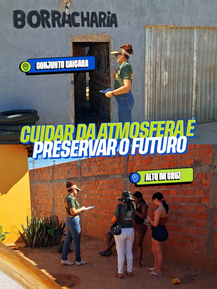 SEMAN realiza Campanha de Prevenção e Combate à Poluição Atmosférica em Floriano