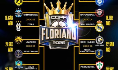 Copa Floriano 2026: Abertura oficial acontece nesta terça, dia 11, no Estádio Tiberão