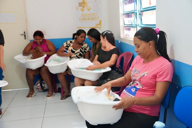 Agosto Dourado: Saúde de Floriano reforça ações de promoção e apoio ao aleitamento materno